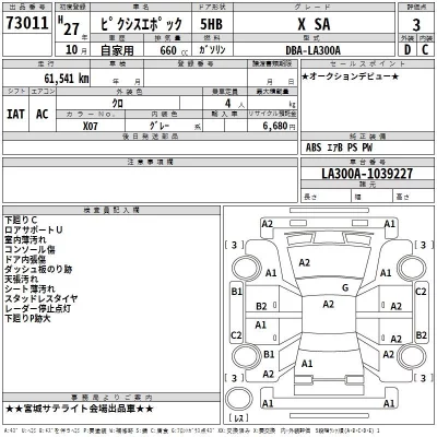 Toyota PIXIS EPOCH  с аукциона в Японии