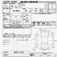 Suzuki WAGON R лот № 35160 оценка R  с аукциона в Японии 9
