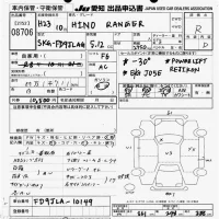 Hino RANGER лот № 8706 оценка R  с аукциона в Японии 11