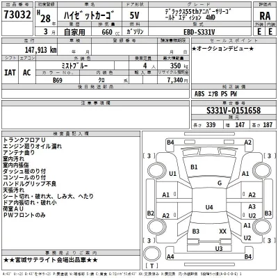 Daihatsu HIJET VAN  с аукциона в Японии