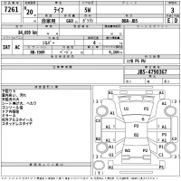 Honda LIFE лот № 7261 оценка 3  с аукциона в Японии 2