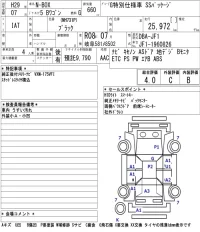 Honda N BOX лот № 3008 оценка 4  с аукциона в Японии 5