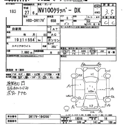 Nissan CLIPPER VAN  с аукциона в Японии