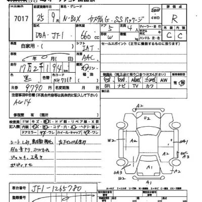 Honda N BOX  с аукциона в Японии