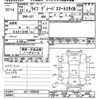 Honda LIFE лот № 3014 оценка 3.5  с аукциона в Японии 10