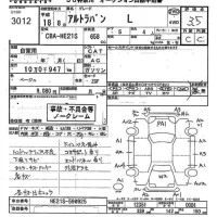 Suzuki ALTO LAPIN лот № 3012 оценка 3.5  с аукциона в Японии 10