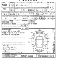 Smart FORTWO лот № 90355 оценка 3.5  с аукциона в Японии 10