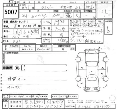Suzuki SWIFT  с аукциона в Японии