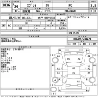 Suzuki EVERY лот № 3036 оценка 3.5  с аукциона в Японии 2