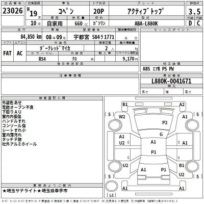 Daihatsu Copen  с аукциона в Японии
