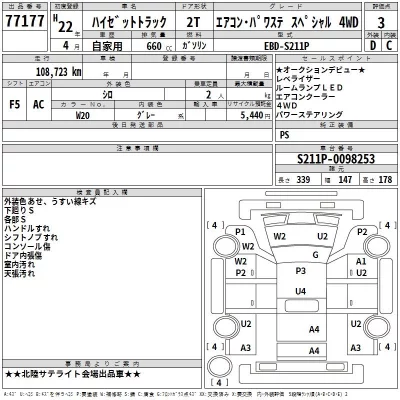 Daihatsu HIJET TRUCK  с аукциона в Японии