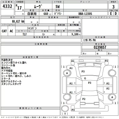 Daihatsu MOVE  с аукциона в Японии