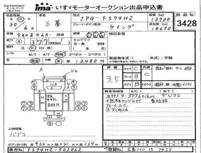 Mitsubishi FUSO TRUCK  с аукциона в Японии