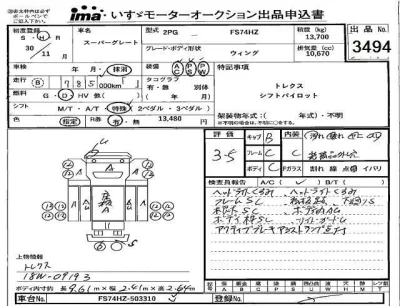Mitsubishi FUSO TRUCK  с аукциона в Японии