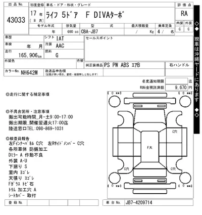 Honda LIFE  с аукциона в Японии