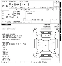 Honda N BOX лот № 43169 оценка 3  с аукциона в Японии 10