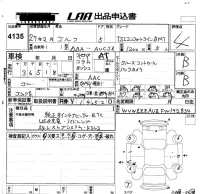 Volkswagen Golf лот № 4135 оценка 4  с аукциона в Японии 5