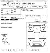 Daihatsu Cast лот № 2286 оценка 4  с аукциона в Японии 6