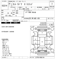 Daihatsu TANTO лот № 2214 оценка 3  с аукциона в Японии 6