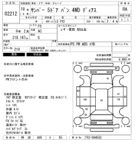 Subaru SAMBAR лот № 2212 оценка RA  с аукциона в Японии 2