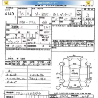 Honda N BOX лот № 4149 оценка 3  с аукциона в Японии 2