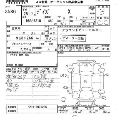Nissan DAYZ  с аукциона в Японии