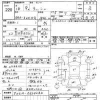Toyota WISH лот № 220 оценка 3  с аукциона в Японии 7