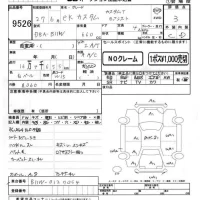 Mitsubishi EK CUSTOM лот № 9526 оценка 3  с аукциона в Японии 4