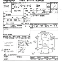 Honda ACTY TRUCK лот № 2103 оценка R  с аукциона в Японии 9