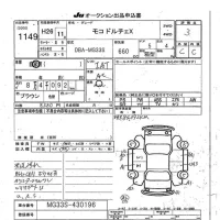 Nissan MOCO лот № 1149 оценка 3  с аукциона в Японии 7