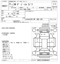 Volkswagen THE BEETLE лот № 6021 оценка 3.5  с аукциона в Японии 5