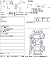 Nissan TIIDA лот № 8512 оценка 3  с аукциона в Японии 5