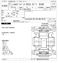 Mercedes-Benz B CLASS лот № 7028 оценка 3.5  с аукциона в Японии 6
