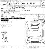 Mercedes-Benz C CLASS WAGON лот № 5064 оценка 3.5  с аукциона в Японии 6