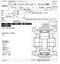 Volkswagen PASSAT VARIANT лот № 5083 оценка 3.5  с аукциона в Японии 6