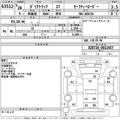 Toyota DYNA  с аукциона в Японии