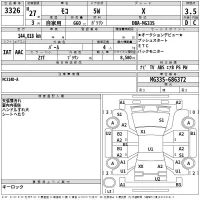 Nissan MOCO лот № 3326 оценка 3.5  с аукциона в Японии 2