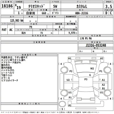 Daihatsu TERIOS KID  с аукциона в Японии