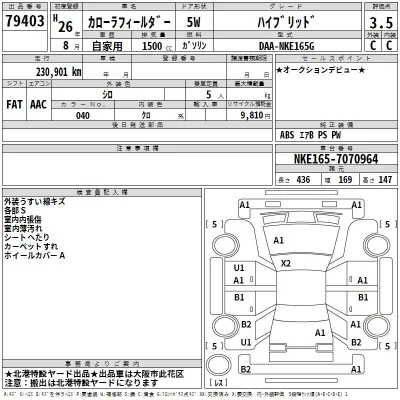 Toyota Corolla Fielder
