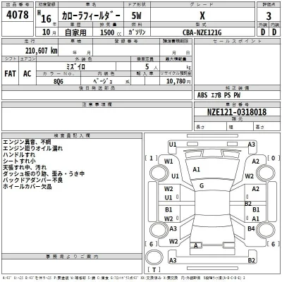 Toyota Corolla Fielder