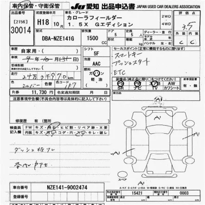 Toyota Corolla Fielder