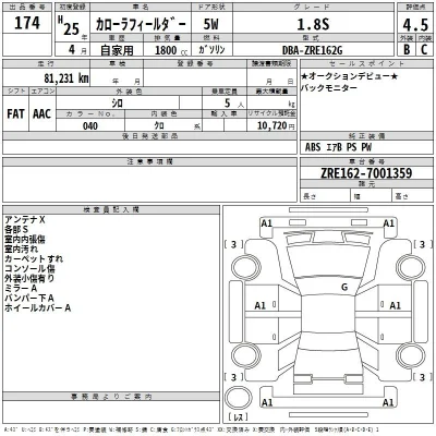 Toyota Corolla Fielder
