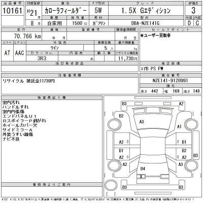 Toyota Corolla Fielder