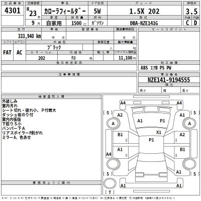 Toyota Corolla Fielder