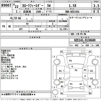 Toyota Corolla Fielder