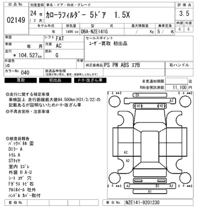 Toyota Corolla Fielder