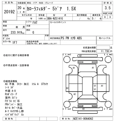 Toyota Corolla Fielder
