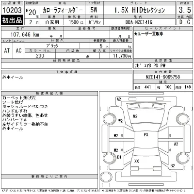 Toyota Corolla Fielder