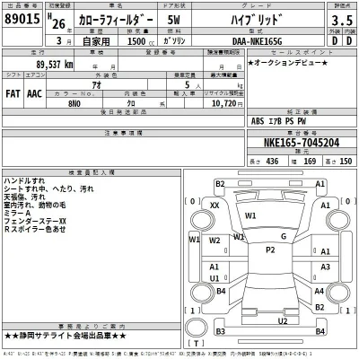 Toyota Corolla Fielder