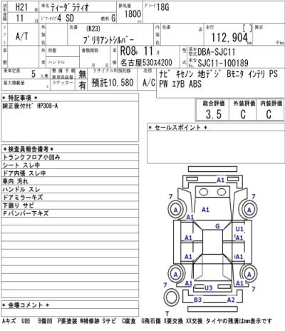 Nissan TIIDA LATIO